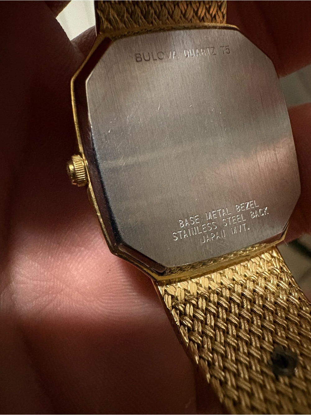Bulova Gold Tone Women's Mesh Bracelet Watch - Picture 7 of 8